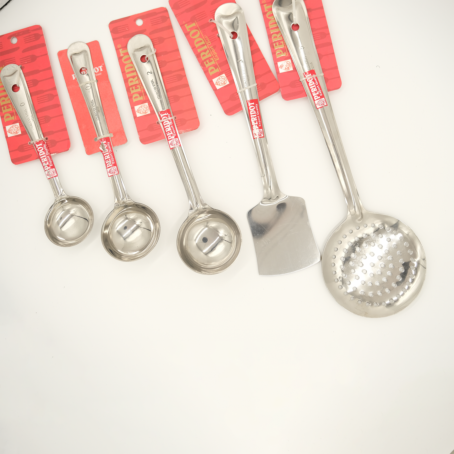 Stainless Steel Cooking Spoon Set - Set of 5