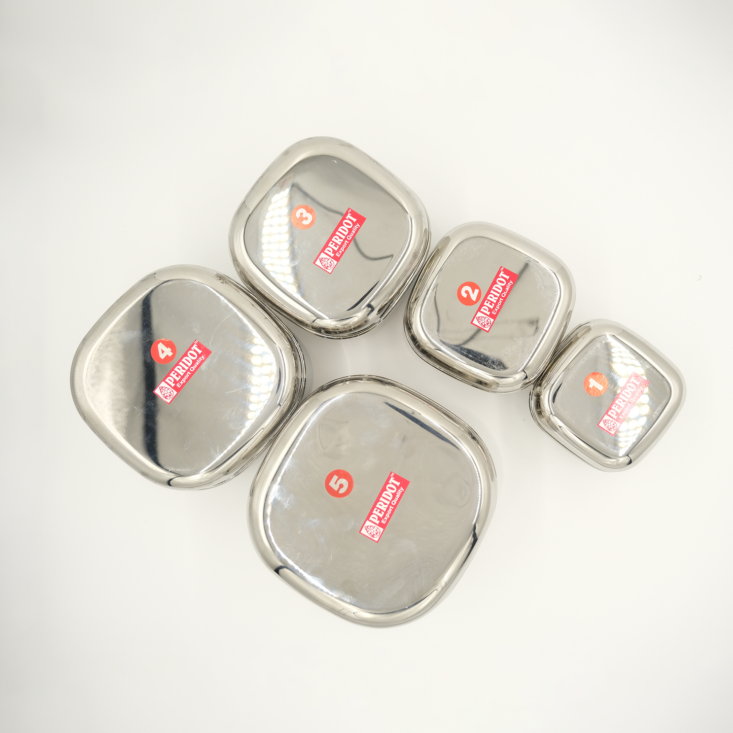 Stainless Steel Container Boxes - Set of 5