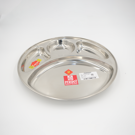 Stainless Steel Lunch Dinner Plate | Bhojan Thali