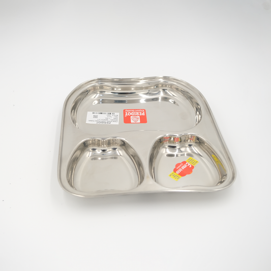 Apple Design Stainless Steel Thali