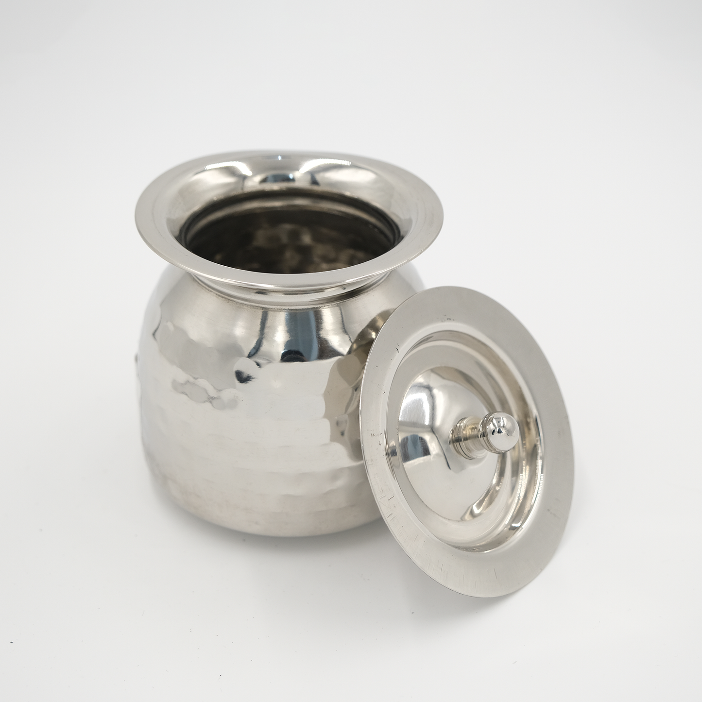 Stainless Steel Ghee Pot Matka with Spoon